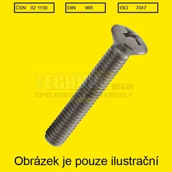 5x30  Zn          1156  4.8  Din 966 čočková kříž