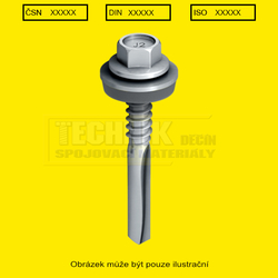 TEX 5.5x 40 JT2-18 povrch EJOGUARD pro 0.0 - 12.0mm hlava 6HR EJOT+podložka EPDM
