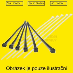 Páska stahovací   75x2.2 elektro KB  PLAST BÍLÁ