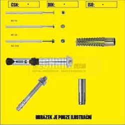 Kotva MP3 12x50  Zn M8 šroub