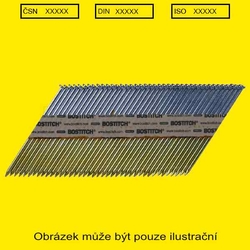 Hřebík  90x3.1 D34 H BK hladké pro hřebíkovačku MILWAUKEE M18FFN nastřelovací papírový pas