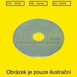 Podložka  6.5x30x1.5  Zn  karosářská