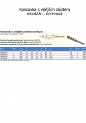 Koncovka lanová  5 (M8)  A4  LEVÝ závit venkovní