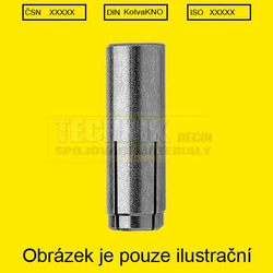 Kotva ocelová narážecí M 20  Zn  D=25x80mm hmoždinka kovová KNO 