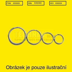 Kroužek na klíče  D=25x1.8mm  Nikl