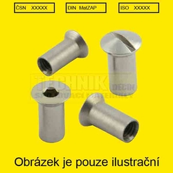 Matice nábytkářská M 12x20mm  A2  (1.4305) se zápustnou hlavou Hülsenmutter