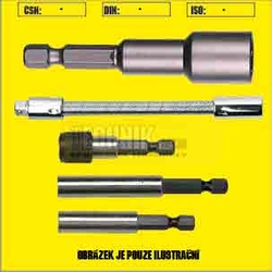 Nástavec magnet. 1/4"  6HR Narex 8319 vysouvací 