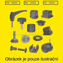 Rukojeť ovládací M  6x25  A2  rektifikač. 10010400060025