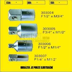 Redukce  F1.1/2" na M1"          GOLA ráčna=1.1/2 hlavice=1/2"  Průmyslová