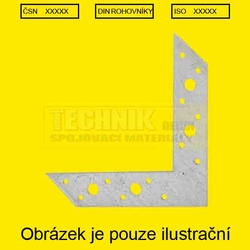 Rohovník 170x170x32x2.0  Zn perforovaný