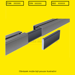 Spojka zasouvací 200x37.5x6.24mm Al W18 SOLAR