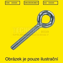 Oko M  8x80  Zn  se závitem metrickým