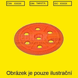 Talířek izolační 60/10 plast BÍLÝ s krytkou TTP