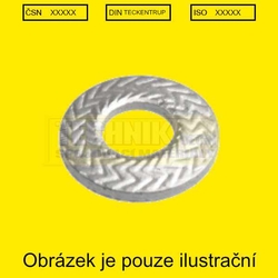 Podložka TECKENTRUP S GE  5.1x10.2x1.0  GE  kontaktní pojistná
