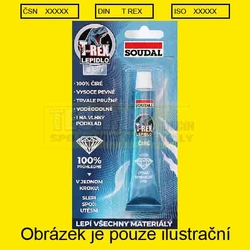 Tmel TREX   25ml GOLD POWER lepící - CRYSTAL čirý -TUBA lepidlo