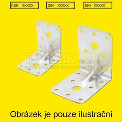 Úhelník  70x 70x 55x2.0 perforace VELKÝ PROLIS