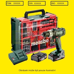 Vrtačka Aku METABO SB 18 L Set s PŘÍKLEPEM+ Mobilní dílna Vrták max. 13mm