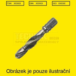 Vrták  3.0mm  se závitníkem - šestihran stopka 1/4