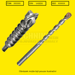 SDS+ČTYŘBŘIT 06,5x162/100  ČSN  DIN  ISO