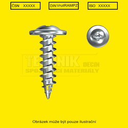 DR  3.0x 30          Zn  vrut Rámová hlava POZIDRIVE