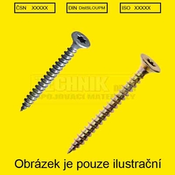 SD  4.0x 20          A2  universalní vrut TORX zápustná  celý závit