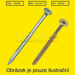 SD  6.0x 50          A2  universalní vrut TORX zápustná  částečný závit