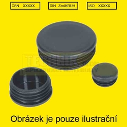 Záslepka  48x1.2-3.6          černá kruhová 1.7/8" X 11-20G          - 111536